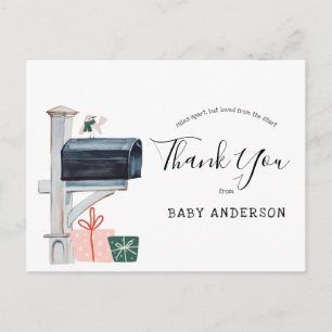 Rosa Winter Baby Shower by Mail Tack Vykort