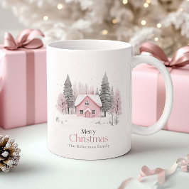Rosa Winter Cottage jul Kaffemugg