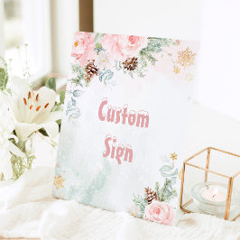  rosa Winter onederland-anpassningsbar