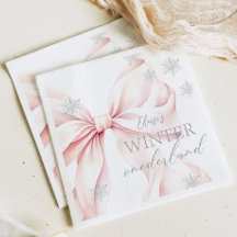 Rosa Winter Onederland Silver Glitter 1:a födelsed