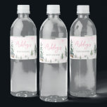 Rosa Winter Wonderland Baby Shower Vattenflaskor Etikett<br><div class="desc">Öka din babydusch med vår charmerande Baby Det är Kall utanför Flaska-etiketten som kan skrivas ut. Med vackra motiv från baby lägger de här anpassadena till lite stollig vid evenemanget. Anpassa för att skapa en underbar atmosfär som gör dina förfriskningar lika trevliga som de fräschar upp! BS544</div>