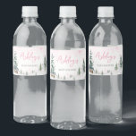 Rosa Winter Wonderland Baby Shower Vattenflaskor Etikett<br><div class="desc">Öka din babydusch med vår charmerande Baby Det är Kall utanför Flaska-etiketten som kan skrivas ut. Med vackra motiv från baby lägger de här anpassadena till lite stollig vid evenemanget. Anpassa för att skapa en underbar atmosfär som gör dina förfriskningar lika trevliga som de fräschar upp! BS544</div>