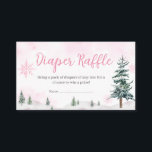 Rosa Winter Wonderland Diaper Raffle Tilläggskort<br><div class="desc">Gör din babydusch ännu gladare med Baby. Det är Kall utanför babyskabinen...  - Utskrivbart kort. Med vackra motiv från baby lägger det här anpassadet till lite söthet vid evenemanget. Uppmuntra gäster att delta i roligten samtidigt som du får en praktisk kontakt med firande. Anpassa bara den dystra raffle-upphetsningen! BS544</div>
