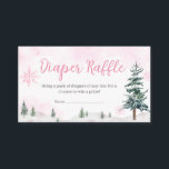 Rosa Winter Wonderland Diaper Raffle Tilläggskort<br><div class="desc">Gör din babydusch ännu gladare med Baby. Det är Kall utanför babyskabinen...  - Utskrivbart kort. Med vackra motiv från baby lägger det här anpassadet till lite söthet vid evenemanget. Uppmuntra gäster att delta i roligten samtidigt som du får en praktisk kontakt med firande. Anpassa bara den dystra raffle-upphetsningen! BS544</div>