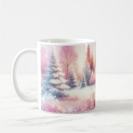 Rosa Winter Wonderland jul Kaffemugg