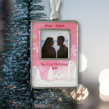 Rosa Winter Wonderland Snowy Houses Photo