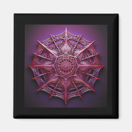 Rosa Wireframe Mandelbrot Magnet