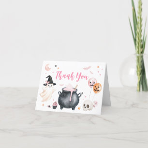Rosa Witch Ghost Little Boo Baby Shower Tack Kort