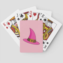 Rosa Witch Hat Casinokort