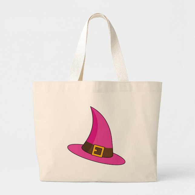 Rosa Witch Hat Jumbo Tygkasse (Framsidan)