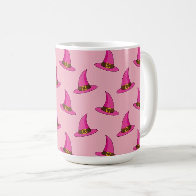 Rosa Witch Hat Kaffemugg (Framsida höger)