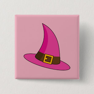 Rosa Witch Hat Knapp