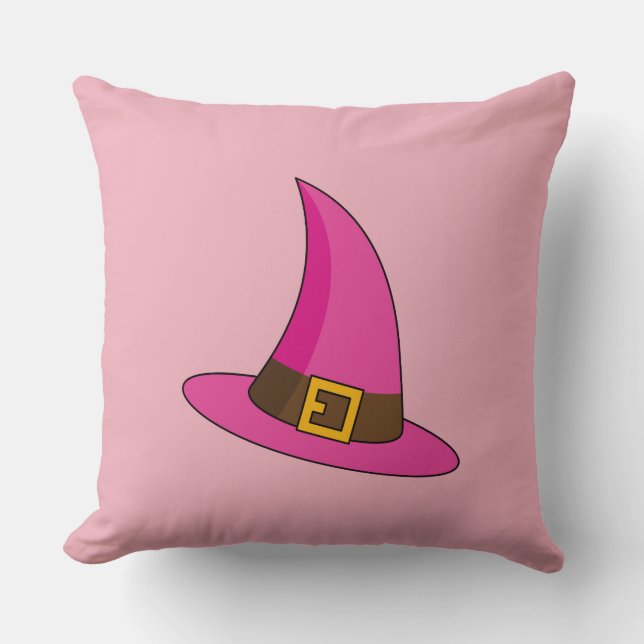 Rosa Witch Hat Kudde (Framsida)