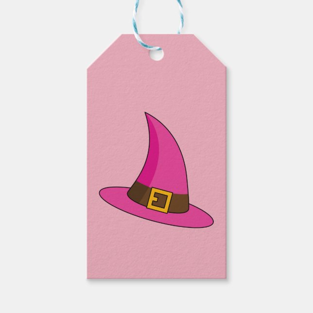 Rosa Witch Hat Presentetikett (Framsidan)