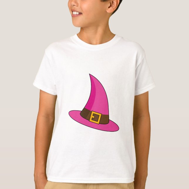 Rosa Witch Hat T Shirt (Framsida)