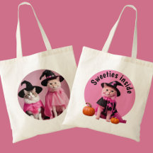 Rosa Witches Cats Halloween Cute Sweets
