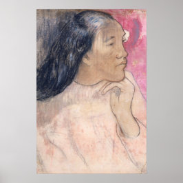 Rosa Woman Porträtt Poster