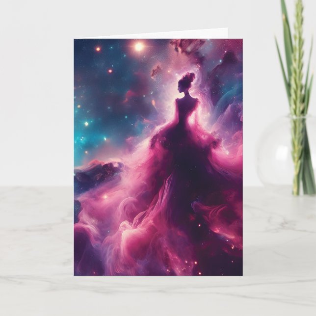 Rosa, Woman-Shaped Nebula i Rymden Kort (Framsida)