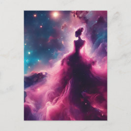 Rosa, Woman-Shaped Nebula i Rymden Vykort