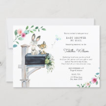Rosa Woodland Animal Baby Shower by Mail