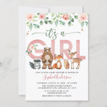 Rosa Woodland animals Baby Shower