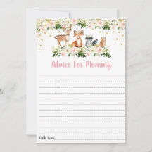 Rosa Woodland Blommigt Baby Shower Adapter