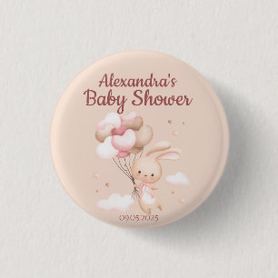 Rosa Woodland Bunny Rabbit Baby Shower Knapp