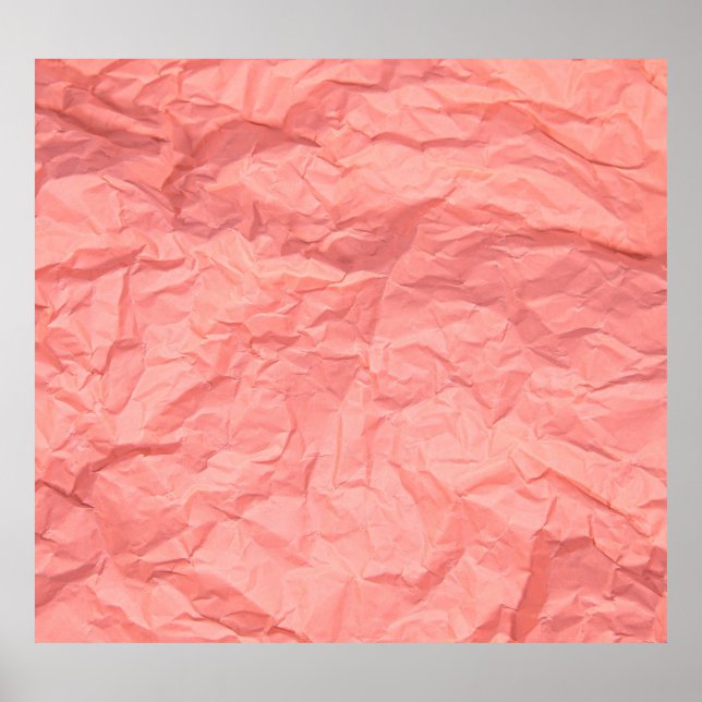 Rosa Wrinkled Pappra Struktur-bakgrund Poster (Framsidan)