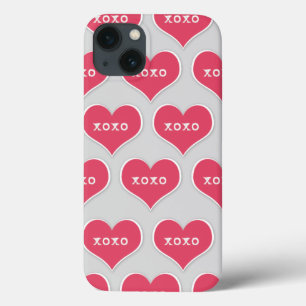 Rosa XOXO-hörn med bytbar bakgrund i Färg