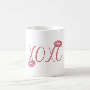 Rosa XOXO Kisses Kaffemugg