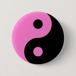 Rosa Yin Yang symbol Knapp