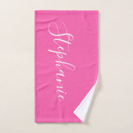 Rosa Yoga Mat personlig monogram yoga towel