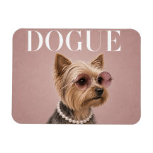 Rosa Yorkshire Terrier Yorkie Hund Covergirl