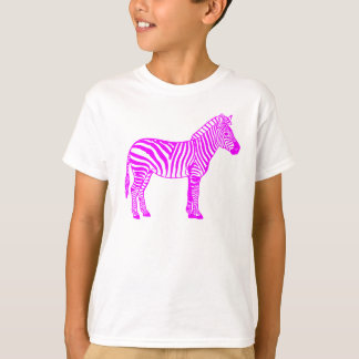 Rosa Zebra Barn T-Shirt – Söt Randig Djur T-Shirt