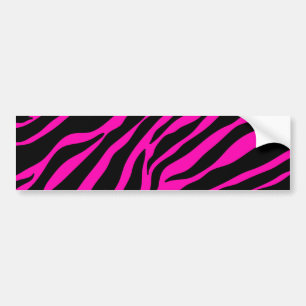 rosa zebra bildekal