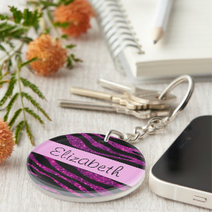 Rosa Zebra, Glitter Zebra, Zebra tryck, ditt namn