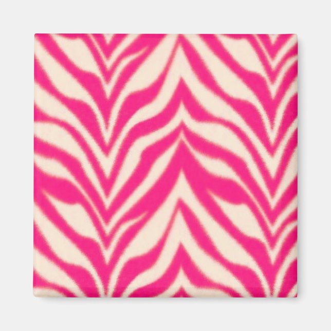 Rosa Zebra Magnet (Framsidan)