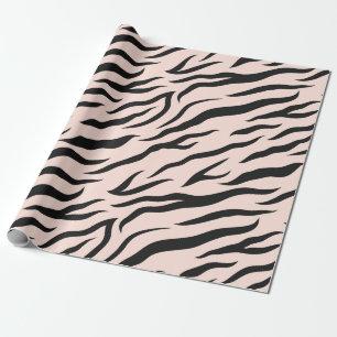 Rosa Zebra mönstrad Presentpapper