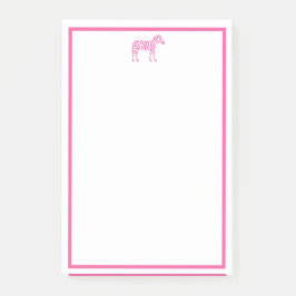 Rosa Zebra Post-it Block