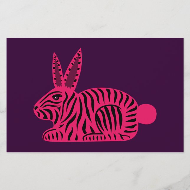Rosa Zebra Rabbit (Framsida)