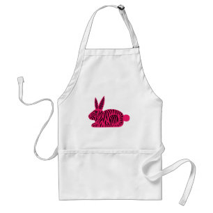 Rosa Zebra Rabbit Förkläde