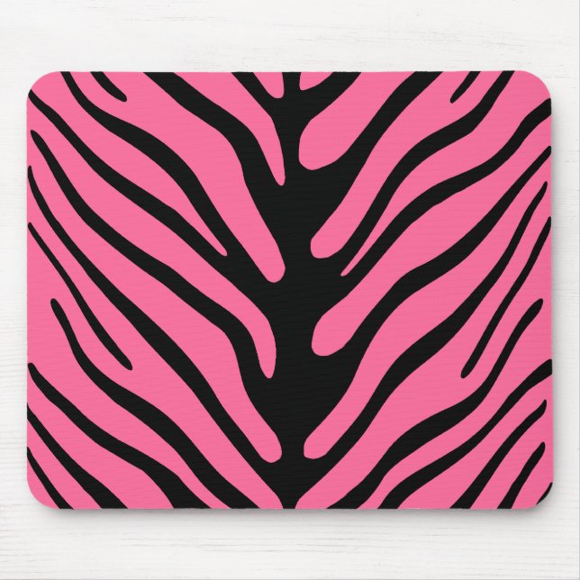 Rosa Zebra ränder Musmatta (Framsidan)