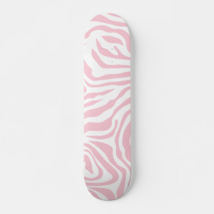 Rosa Zebra ränder Vild Djurutskrift Zebra mönstrad Mini Skateboard Bräda 18,5 Cm
