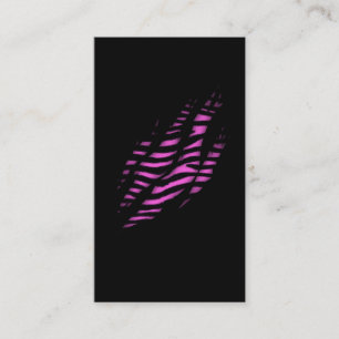 Rosa Zebra Skin Print Torn Klo Visitkort