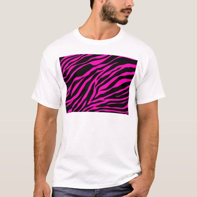 rosa zebra tee shirt (Framsida)