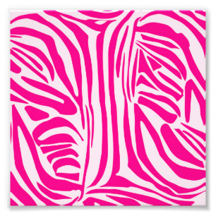 Rosa zebra tryck