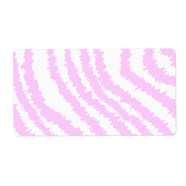 Rosa Zebra tryck, Animal Mönster. Fraktsedel (Framsidan)
