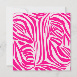 Rosa zebra tryck anteckningskort