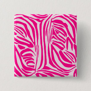 Rosa zebra tryck knapp
