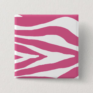 Rosa Zebra tryck Knapp